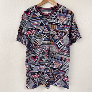 Drill Clothing Co. Oh Snap! Geometric Retro Style Graphic Print Men's T-Shirt XL